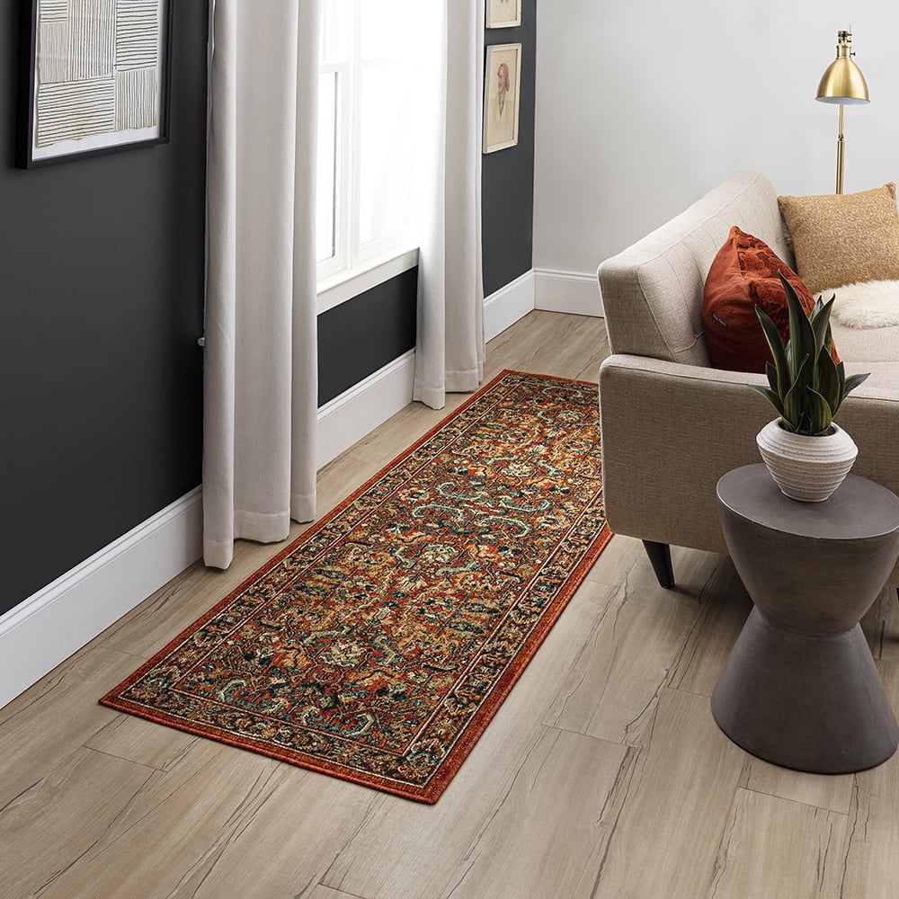 Mohawk Home Tansey Woven Indoor Runner Rug, Red, 2' 6" x 8'