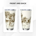 thumbnail image 3 of KLL Plowed Field With Horses Print 40oz Stainless Steel Insulated Car Cup with Spillproof Lid - Keep Your Drink Hot or Cold on the Go-Without Straw, 3 of 8