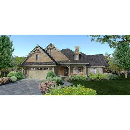 TheHouseDesigners 3271 Construction Ready Modest Craftsman  