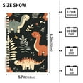 thumbnail image 2 of FORMRS 1-Subject Spiral Notebook 8" x 5" College Ruled 60 Refillable Sheet A5 Hard Cover, 2 Pack, Gray Dinosaur, 2 of 7