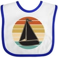 thumbnail image 3 of Inktastic Sailboat Vintage Nautical Sailing Boys or Girls Baby Bib, 3 of 4