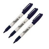 Fine Point Permanent Marker Pen Navy Blue, 3 Pack