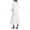 thumbnail image 2 of p.jamas Womens White Butterknit Long Nightgown Style-386660-WHITE, 2 of 2