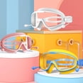 thumbnail image 4 of Gafas de natación para niños y niñas, montura grande, impermeables y antivaho, de alta definición, transparentes, para estudiantes y bebés, 4 of 6