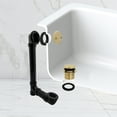 thumbnail image 2 of Westbrass 12" Sch. 40 ABS Bathtub Assembly with Tip-Toe Drain and 2-Hole Overflow, PVD Polished Brass, 2 of 15