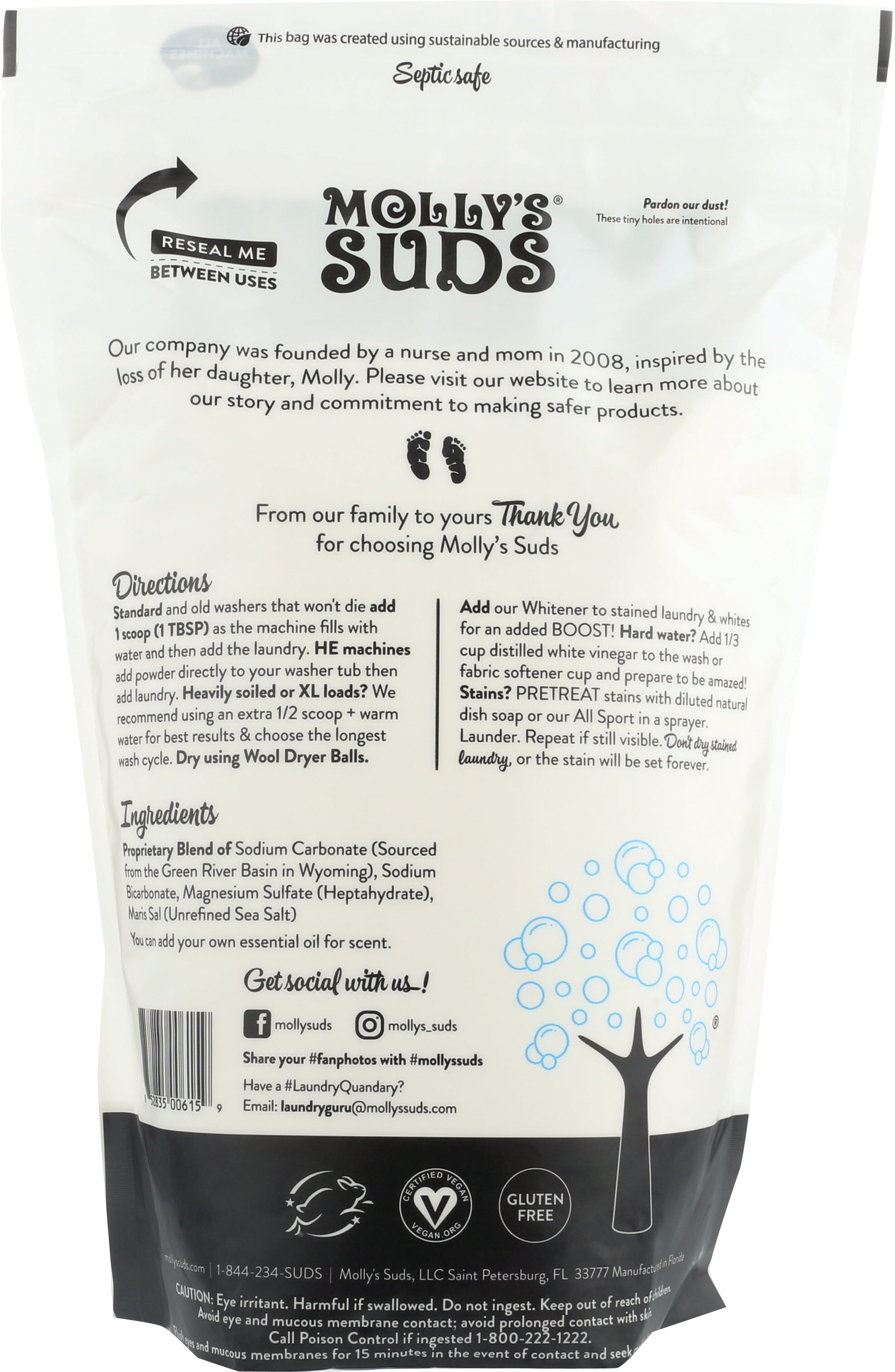  Dr Suds Laundry Powder - Variety 3 Pack (192 oz Total) Three 64  oz Pouches - Unscented, Lavender, Eucalyptus (3) : Health & Household
