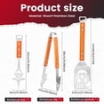thumbnail image 2 of Ikoopy Stainless Steel BBQ Grill Spatula Set Multifunctional Grill Tool Set with Storage Bag Portable BBQ Accessory Kit for Cooking Camping Birthday, 2 of 10