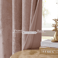 thumbnail image 5 of Crushed Velvet Curtains Luxurious Insulated Velvet Drapes for Bedroom Thicker Velvet Pinch Pleat Curtains Light-Filtering Velvet Window Curtains, 2 Panels, 5 of 6