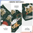 thumbnail image 6 of FORMRS Boys Pajama Pants with Pockets Size 13-14Y Kids Lounge Sleep Bottoms, Green Christmas, 6 of 8
