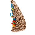 thumbnail image 3 of ruzhgo Pet Bird Parakeet Hanging Training Toy Seagrass Rope Parrot Chewing Swing Toy Pet Parrot Exercise Entertainment Hanging Net, 3 of 5