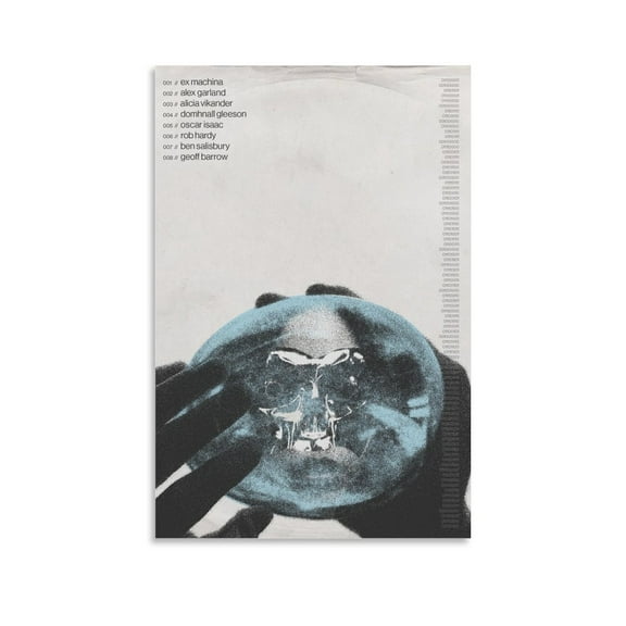 Ex Machina Classic Movie Poster Poster Cool Artworks Painting Wall Art Canvas Prints Hanging Picture Home Decor Posters Gift 16x24inch(40x60cm)