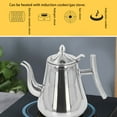 thumbnail image 4 of Coffee Water Kettle, 2L Stainless Steel Tea Pot Silver with Infuser for Kitchen, 4 of 7