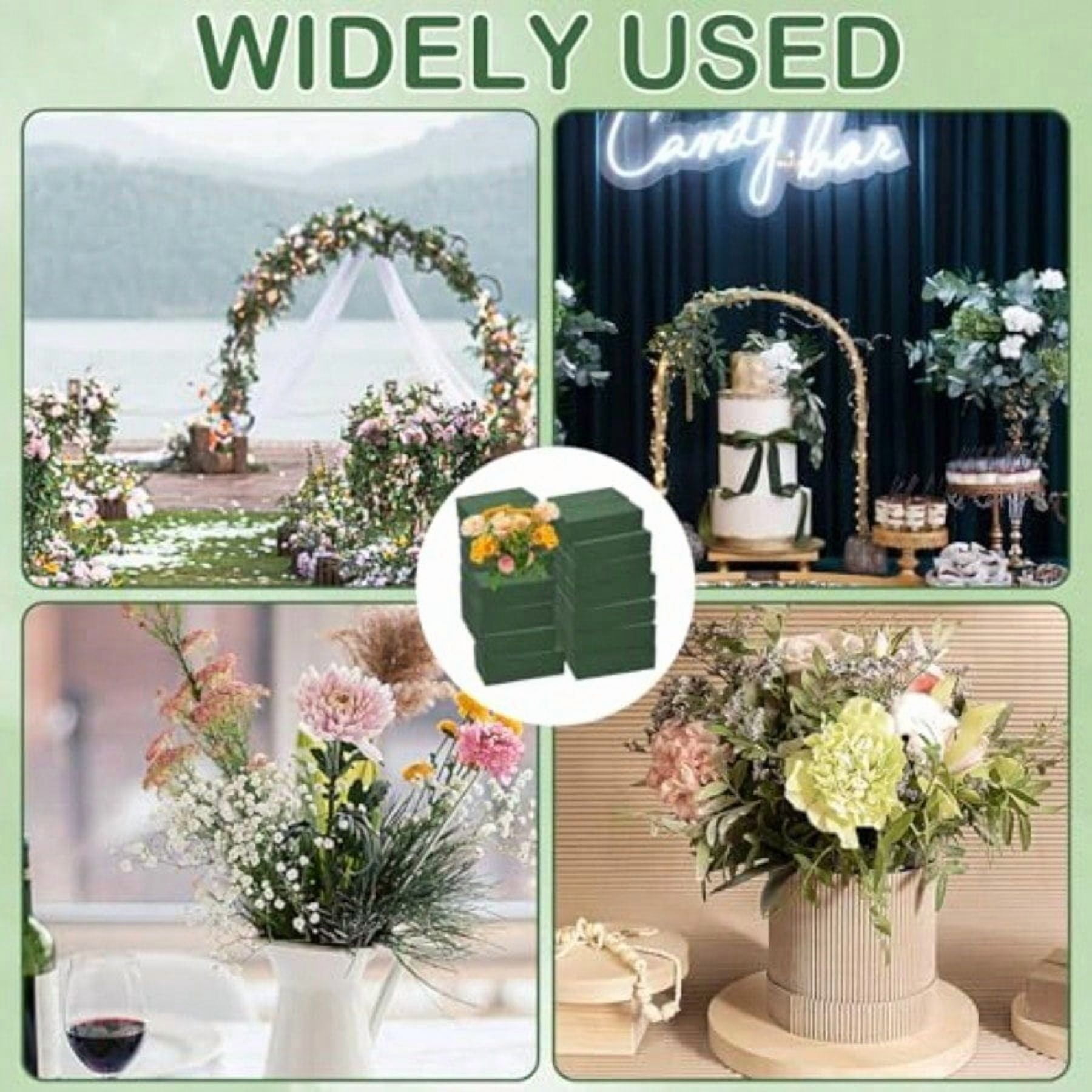 40Pcs Floral Foam Blocks Floral Foamused For Plant Foam And Flower Green Floral Foam Blocks For Dried And Fresh Flowers Florist Foam Dry Foam For Artificial Flowers Supplies 5.5 X 3.2 X 1.8 In
