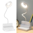 thumbnail image 4 of Lampe de Table Angle de Luminosité Réglable Lampe de Lecture 12 LED Lampe de Bureau avec Support de Téléphone Portable Porte-Stylo pour Chambre Bureau, 4 of 9
