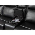 thumbnail image 3 of Topline Home Furnishings canapé sectionnel noir, 3 of 3