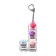 thumbnail image 2 of Dumpling Keyboard Fidget Toy, Clicky Button Light up Fidget Clicker Keychain, Portable Finger Press Toy for Stress Relief, Boost Focus for Office School Travel, Novelty Anxiety Relief Gift(C#1), 2 of 4