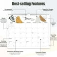 Guasslee Wall Calendar 20242025, 2024 Calendar Wall, 19Month Planner