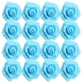 thumbnail image 2 of 100 piezas de rosas de espuma artificiales para decoración de bodas. Azul, 2 of 9