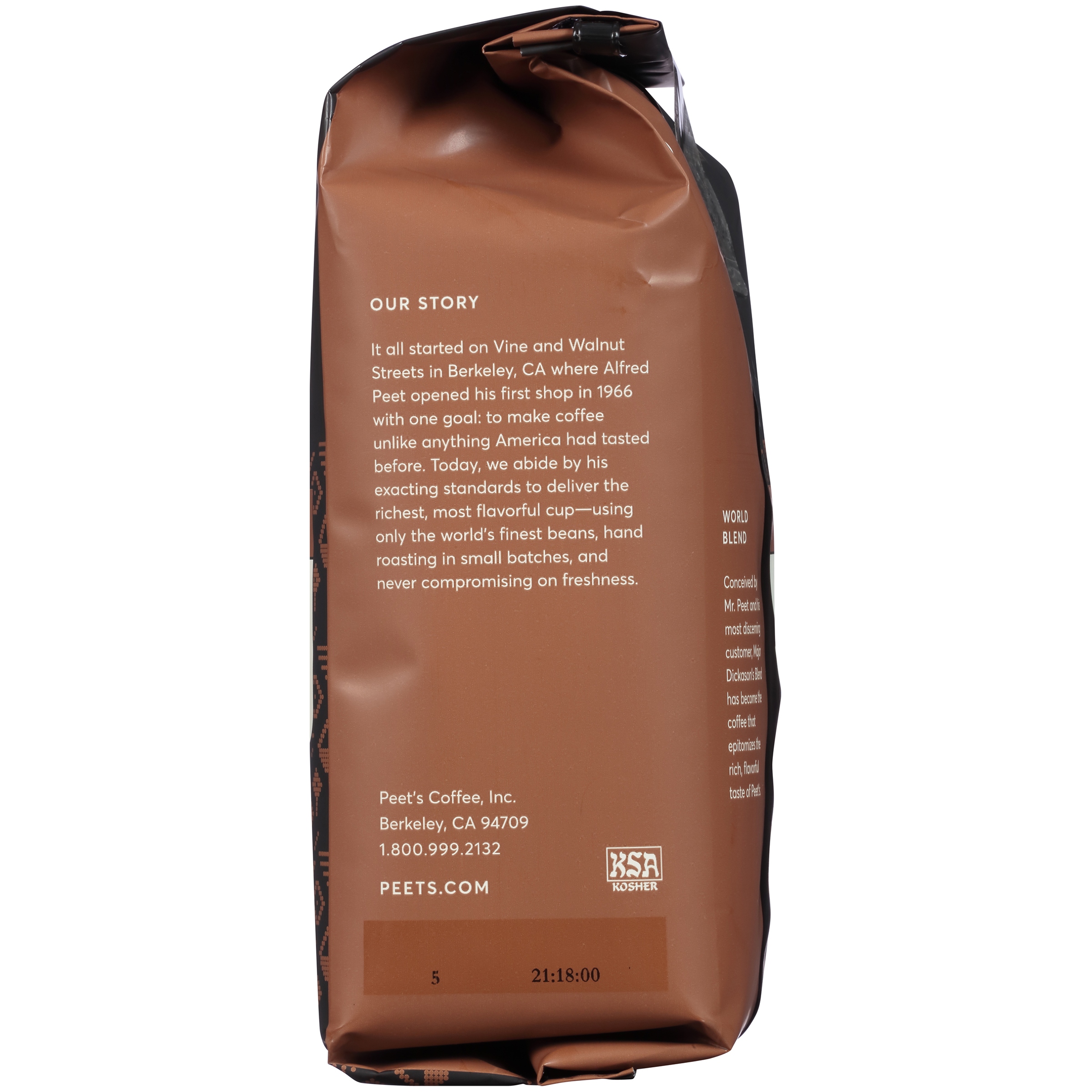Peet's Coffee Major Dickason's Blend Dark Roast Ground Coffee, 12 oz. - image 4 of 6