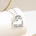 thumbnail image 2 of Un regalo único y elegante para el día de la madre. Collar de clavícula con candado en forma de corazón., 2 of 4