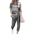 thumbnail image 1 of Conjunto Deportivo PRETTYGARDEN 2025 para Mujer Dos Piezas Gris Oscuro Talle S, 1 of 3