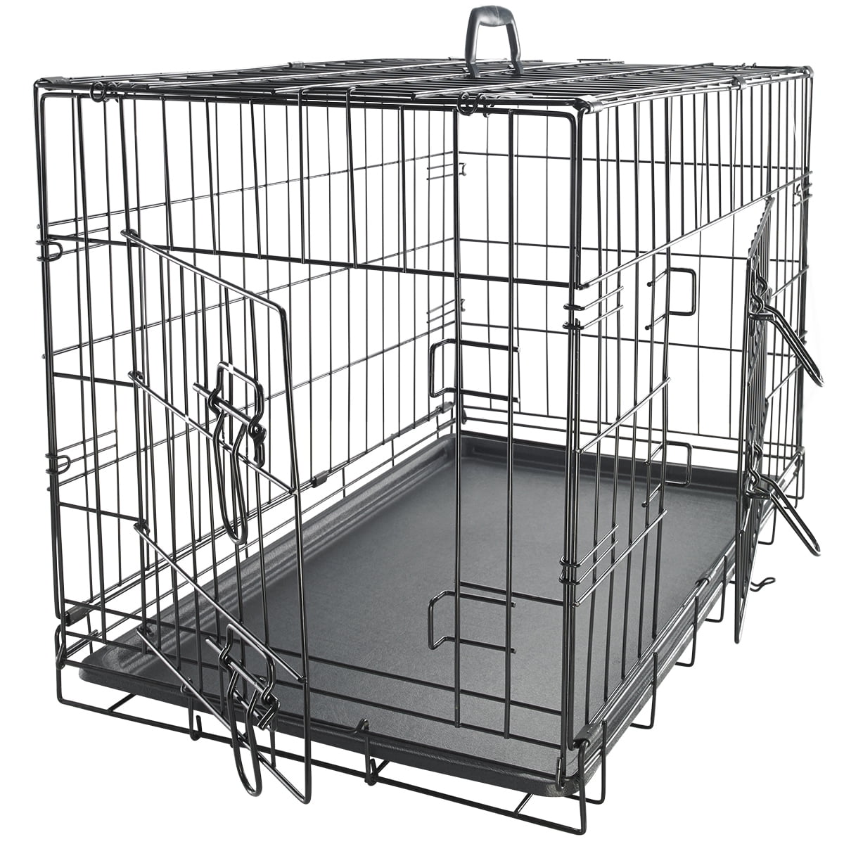 collapsible metal dog crate