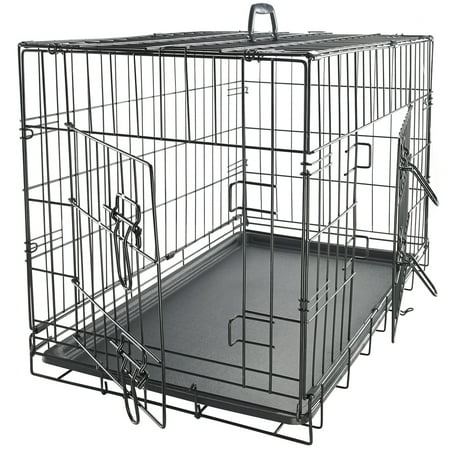 Paws & Pals Dog Crate Large with Double-Door and Removable Tray (48-inch) (XXL)