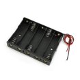 thumbnail image 1 of 5 X 1.5v Aa Battery Slot Holder Case Box Wire Black, 1 of 2