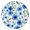 Pioneer Flower Floral-1, variant on Pioneer Flower Floral Print Pattern Round Fitted Tablecloth with Elastic Edge,Dining Table Cover Waterproof,Outdoor Round Tablecloth for Camping,Dining,Indoor and Outdoor