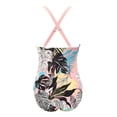 thumbnail image 5 of Women's Flower Printed Swimwear Swim Skirt Bottoms One Piece Wrap Criss Cross Bikini Sets for Women, 5 of 7