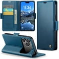 thumbnail image 1 of Case for iPhone 17 Pro Max Wallet Case with Card Holder, Kickstand RFID Blocking Magnetic Closure Shockproof Protective PU Leather Cover for iPhone 17 Pro Max Flip Case Wallet, 1 of 7