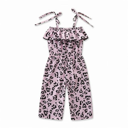 

ASEIDFNSA 4T Girls Girls Vintage Girls Leopard Print Suspenders Loose Pants Children s Pants