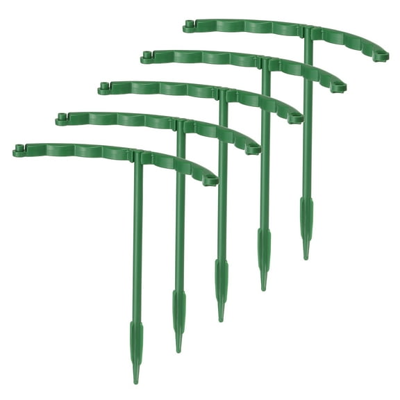 Uxcell Garden Plant Support Stake Plant Cage 5.7 Inch Wide x 5.9 Inch High, Green, 8 Pack