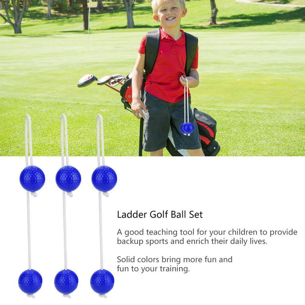 OTVIAP 2 Colors 3 Pairs Ladder Golf Ball Toss Bolas Set Replacement
