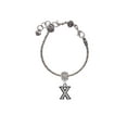 thumbnail image 2 of Delight Jewelry Black Nickeltone Crystal Initial - X - Beaded Border - Lord Guide Me Charm Bead, 2 of 4