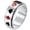 Silver, variant on Stainless Steel Poker Spinner Ring Anxiety Ring Fidget Band For Men #8-12-Black-9