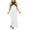 White, variant on Taqqpue Womens Criss Cross Halter Neck Dress Solid Color Sleeveless Backless Boho Maxi Dresses Cotton Linen Plus Size Long Dress