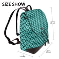 thumbnail image 2 of Logiee Aquamarine Glitter Print Backpack Purse for Women,Fashion Leather Backpack Purse,Women's Leather Backpack for Work College Travel, 2 of 4