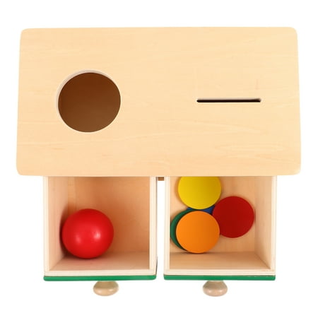 

1 Set Infant Toddlers Preschool Learning Toy Fine Motor Skills Toys Coin Box with Coins