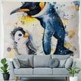 thumbnail image 4 of Orinice Penguinling Birds Tapestry Wall Hanging Unique Style Graphic Tapestries for Home Decor in Living Room Bedroom Apartment Farmhouse Dorm 40x30inch, 4 of 6
