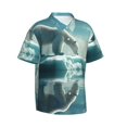thumbnail image 2 of Daiia Polar Bear On Iceberg Hawaiian Shirt for Men Gentle Cotton Regular Short Sleeve Casual-Small, 2 of 9