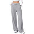 thumbnail image 2 of Women's Pants Fashion Casual Pants For Women Ladies' Autumn/Winter New Solid Color Strip Pocket Elastic Casual, 2 of 4