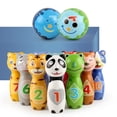 thumbnail image 4 of Bangcool Kids Bowling Play Set Soft Cartoon Animals Bowling Pin Bowling Ball for Indoor, 4 of 10