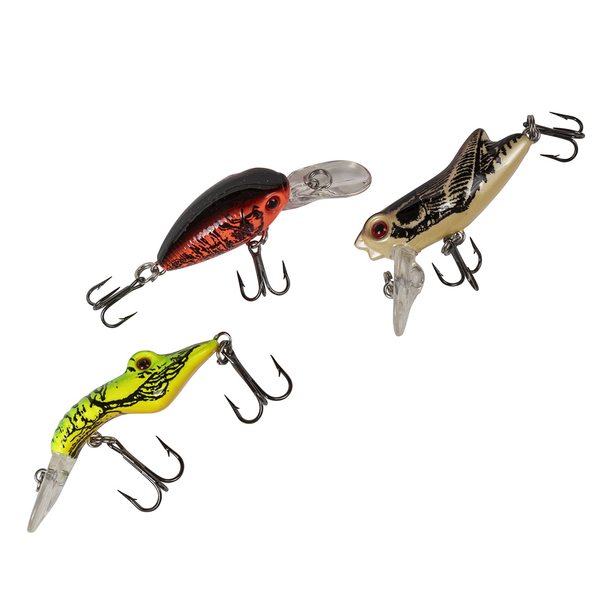 Ozark Trail 3-Piece Mini Creature Fishing Lure Kit