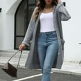 thumbnail image 6 of CheerKidz Women Solid Color Knitting Strip Long Sleeve Buttons Cardigan Sweater Coat Casual Daily Party Vacation Lightweight Soft Breathable Fashion Spring Winter Wear(Gray,L), 6 of 9