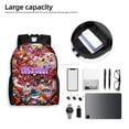 thumbnail image 6 of Hazbin Hotel Backpacks Bookbag Casual Daypack Backpacks for Travel Camping Hiking, 6 of 6