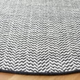 thumbnail image 3 of SAFAVIEH Vermont Zavia Chevron Area Rug, Black/Ivory, 6' x 6' Round, 3 of 8
