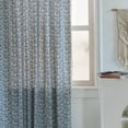 thumbnail image 3 of Nvzi Bedroom Curtains Blackout - Light blue Window Curtain Panel, 214*132CM Rod Pocket Curtains & Valances, Durable polyester cotton Blend, 1 slice for Home Privacy & Light Control, 3 of 3