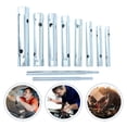 thumbnail image 1 of RUNROTOO 10Pcs Spanner Spark Plug Wrench Plated Silver Practical Hex Socket for Vehicle Maintenance, 1 of 4
