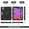thumbnail image 6 of XYX Case for iPad Mini (A17 Pro) 7th Generation 2024 8.3 inch, Dual Layer Slim Heavy Shockproof Rugged Protective Cover Case with Kickstand (Black), 6 of 7